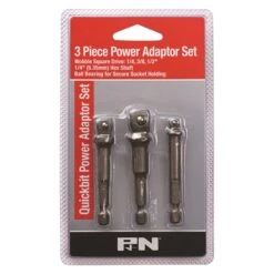 P & N 150PASET3 By Sutton Tools 3 Piece Quickbit Power Adaptor Set