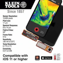 KLEIN THERMAL IMAGER FOR IOS DEVICES A-TI222 -Tool Works Store 192637 klein thermal imager for ios devices a ti222 CALLOUT