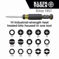 KLEIN 1/4INCH MIXED BITS SCREWDRIVER HEX RATCHET SET - 15 PIECE A-32305 8 KLEIN 1/4INCH MIXED BITS SCREWDRIVER HEX RATCHET SET - 15 PIECE A-32305 -Tool Works Store 203744 klein mixed bits screwdriver hex ratchet set 15 piece a 32305app8