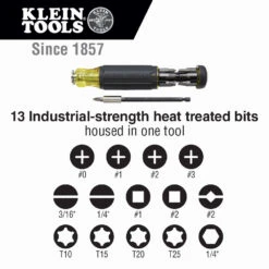 Klein 14-in-1 Multi-Bit Adjustable Length Screwdriver 6 Klein 14-in-1 Multi-Bit Adjustable Length Screwdriver -Tool Works Store 32303 callout 2