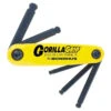 BONDHUS 5 PIECE ALLEN KEY SET GORILLAGRIP FOLDUP 3/16-3/8" BALL END BD12894