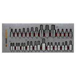 GEARWRENCH 83995 18 Piece 1/2″ Drive 6 Point Deep Socket Set Metric & SAE In EVA Tray