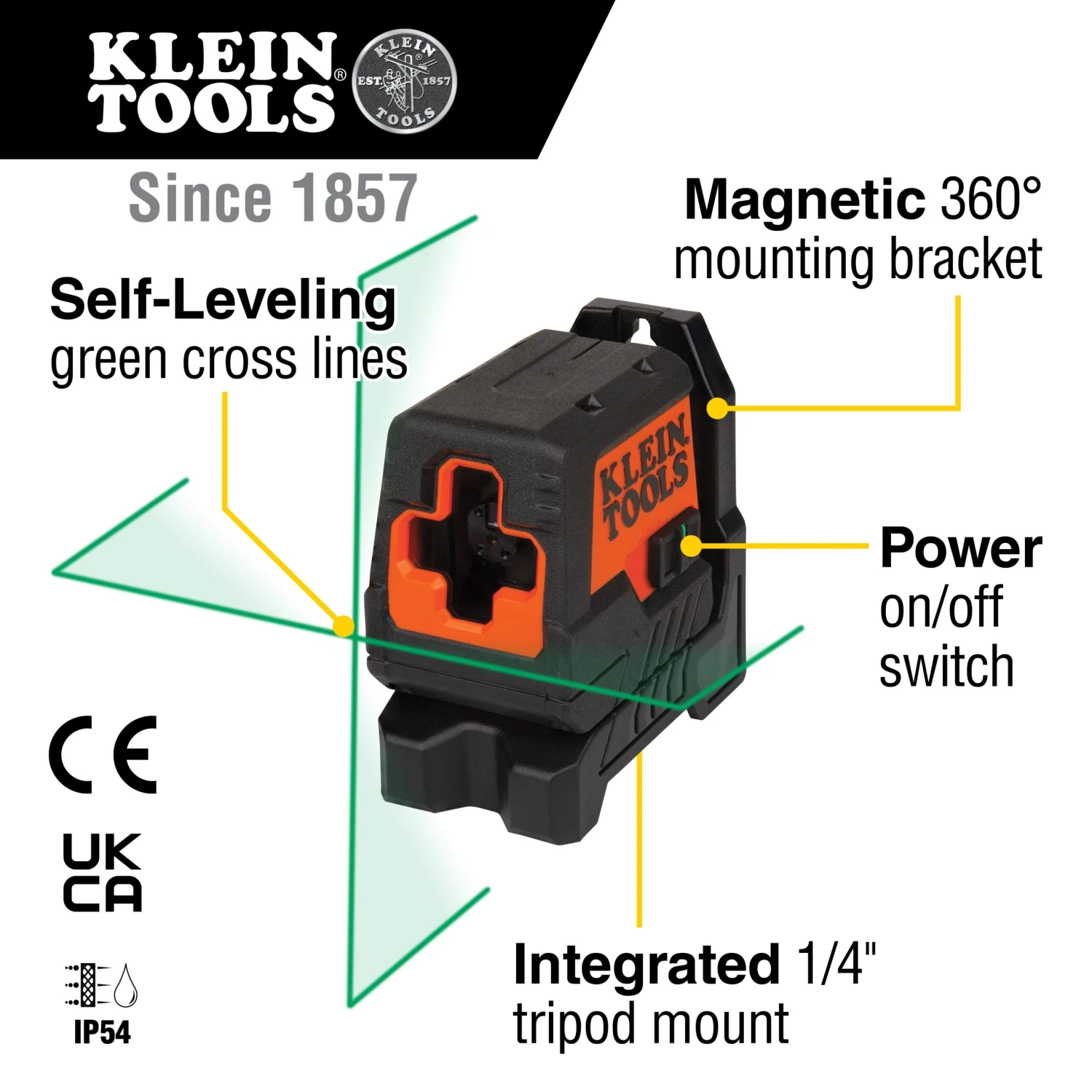 Klein Tools 93MCLG Self-Leveling Laser Level Green 3 Klein Tools 93MCLG Self-Leveling Laser Level Green - Image 3