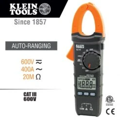 KLEIN Tools A-CL110 Clamp Meter Digital AC Auto-Ranging Tester 400 Amp -Tool Works Store A CL110 11 768x768 1