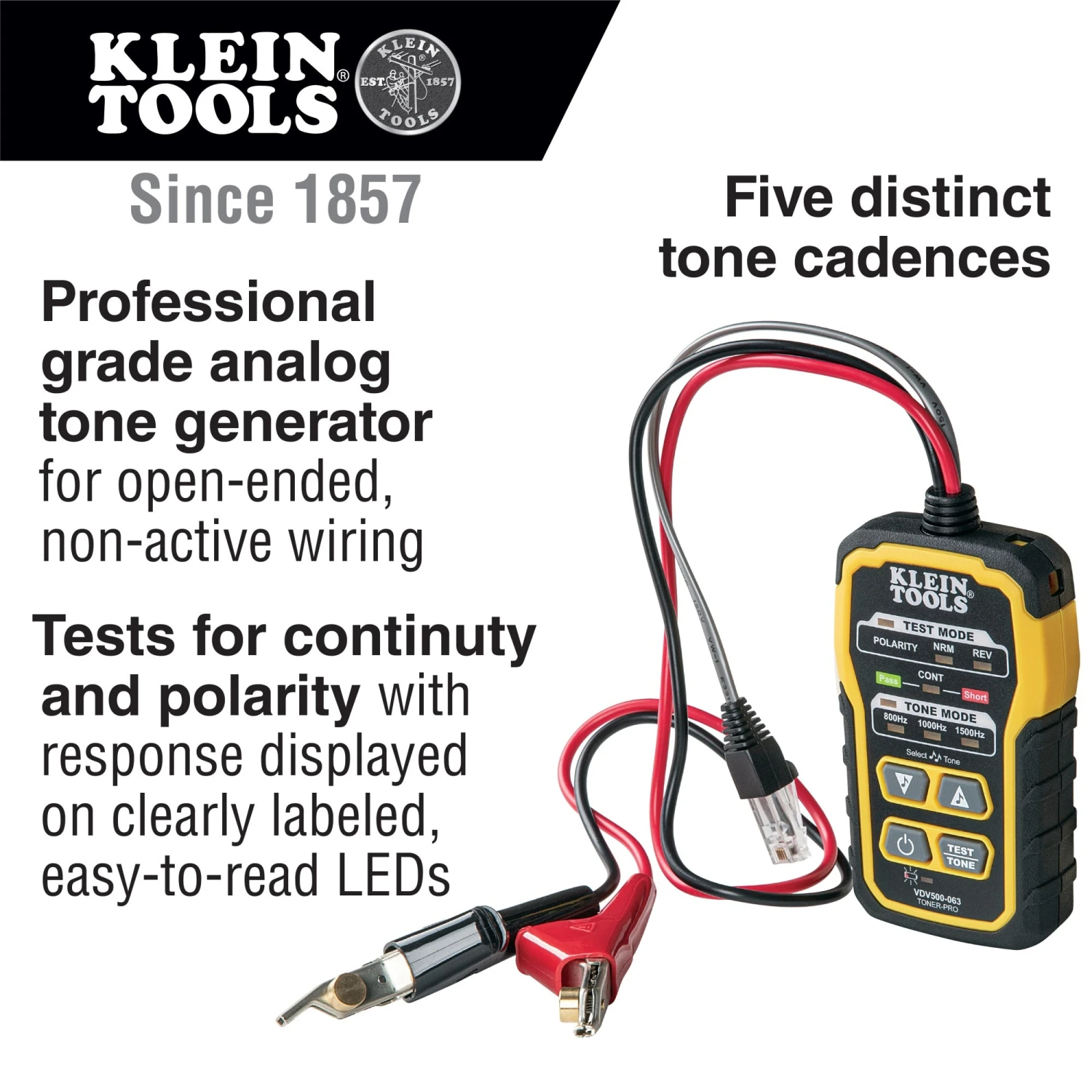 KLEIN Tools A-VDV500-820 Tone & Probe PRO Wire Tracing Kit With Generator 2 KLEIN Tools A-VDV500-820 Tone & Probe PRO Wire Tracing Kit With Generator - Image 2
