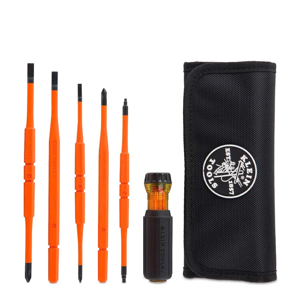 Klein A-32288 8-in-1 1000V Insulated Interchangeable Screwdriver Set 1 Klein A-32288 8-in-1 1000V Insulated Interchangeable Screwdriver Set