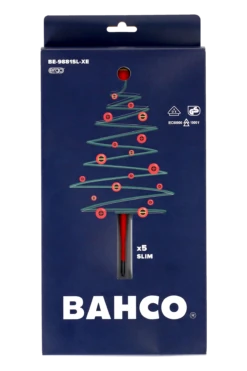 Bahco BE-9881SL Slim Line Tip Electricians Screwdriver Set 1000V – ERGO – Slotted & Phillips® XMAS (LIMITED STOCK)