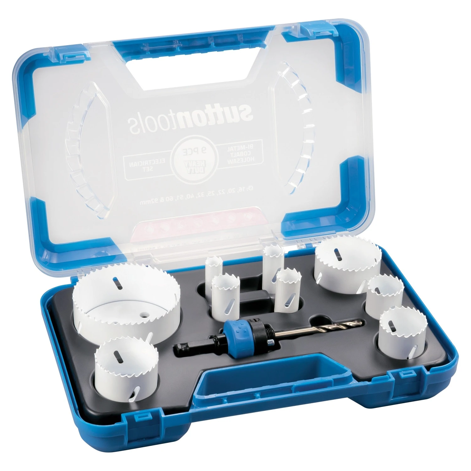 HOLESAW SET H125 BI-METAL COBALT M42 ELECTRICIAN 16-92MM 9PC 2 HOLESAW SET H125 BI-METAL COBALT M42 ELECTRICIAN 16-92MM 9PC - Image 2