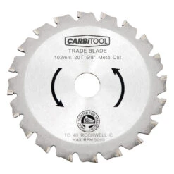 CARBITOOL TRADE BLADE METAL CUT 150 X 30T X 20MM TCT, FLAT TOP GRD