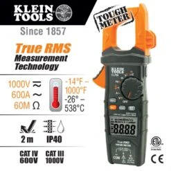 KLEIN Tools A-CL700 Digital Clamp Meter, AC Auto-Ranging TRMS, Low Impedance (LoZ) Mode -Tool Works Store cl700 callout 768x768 1