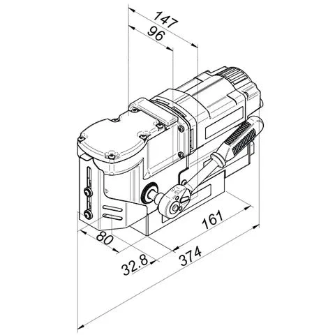 HOLEMAKER PRO36AD MAGNETIC BASE ANGLE DRILL,240V, CAPACITY: 36MM DIA X 30MM HMPRO36AD 3 HOLEMAKER PRO36AD MAGNETIC BASE ANGLE DRILL,240V, CAPACITY: 36MM DIA X 30MM HMPRO36AD - Image 3