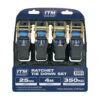 ITM RATCHET STRAP, 4 PACK, 25MM WIDTH, 4M LENGTH 350KG