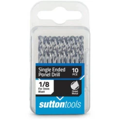 SUTTON 1/8INCH X 54MM HSS PANEL DRILL BIT - SHORTIE - 10 PIECE Single End