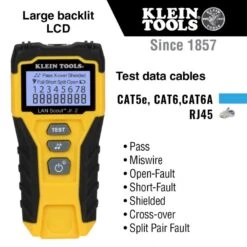 KLEIN Tools A-VDV526-200 LAN Scout™ Jr. 2 Cable Tester RJ45 -Tool Works Store vdv526200 callout 768x768 1