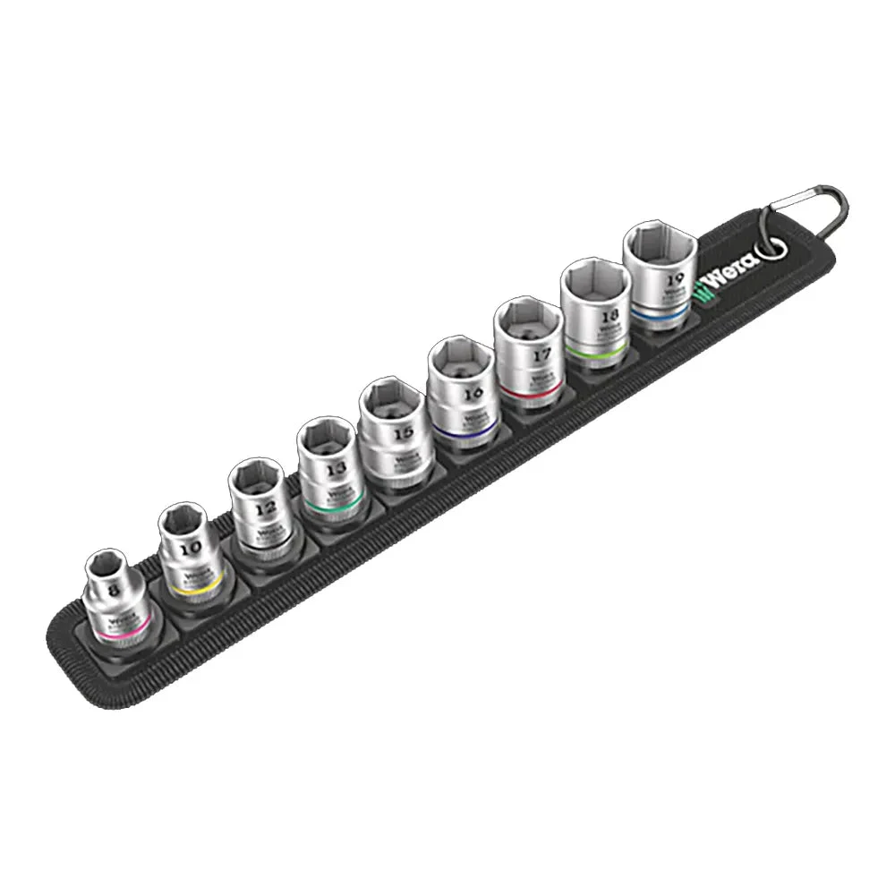 WERA 3/8" Drive Metric Socket Set - 9 Piece WER003973 1 WERA 3/8" Drive Metric Socket Set - 9 Piece WER003973